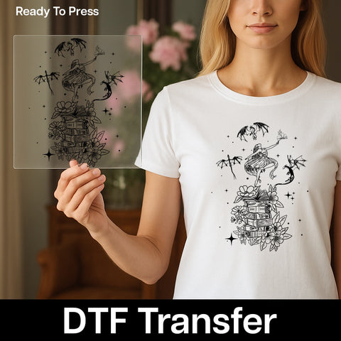 Funny Halloween Cat DTF Transfer Cute Ready to Press Iron-On for T-shirts & Sweatshirts for Cat Lovers & Halloween Parties