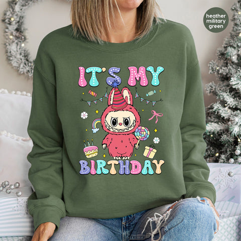 Cute Birthday Bunny DTF Transfer | Ready to Press Cute Character Birthday T-Shirt Design for Kids & Adults | Party Apparel
