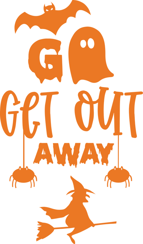 Halloween Crewneck Sweatshirt, Witch T Shirts, Spooky Season Tshirt, Ghost Gifts, Boo Graphic Tees, Gift for Kids, Get Out Away Shirt