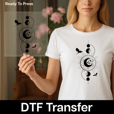Iron-On Funny Skeletons Halloween DTF Transfer for Shirts, Cute Boo Crew Ready To Press Design for Group Costume Parties