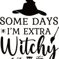 
Witch Tshirt, Women Halloween Vneck Shirt, Witchy Graphic Tees, Funny Halloween Gift, Gift for Her, Mom Clothing, Some Days I'm Extra Witchy