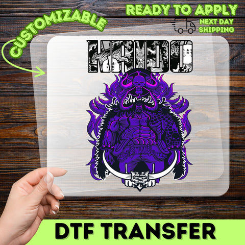 Anime Gothic Fantasy Warrior DTF Transfer | Ready To Press Mythical Kaido Iron-On | Youth & Adult Anime Apparel