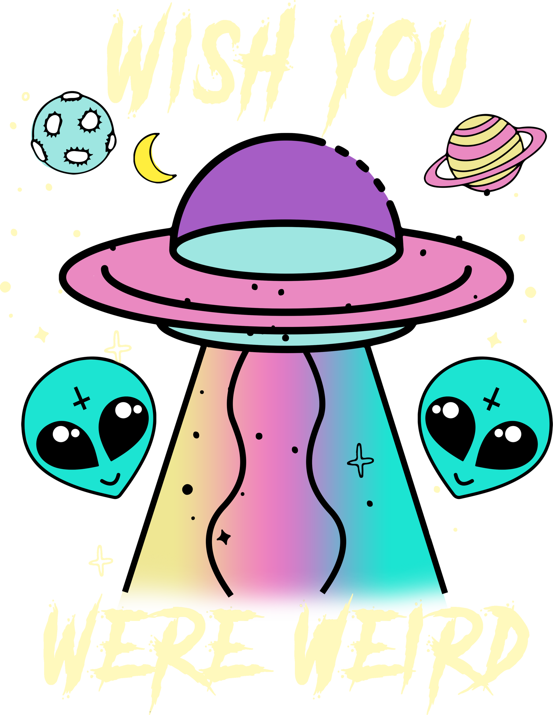 Flying Saucer Alien Shirt, Celestial T-shirt, Outer Space Tee, Ufo Shirts, Alien Invasion Weird Shirt, Aliens Gift, Space Tee, Galaxy Shirt