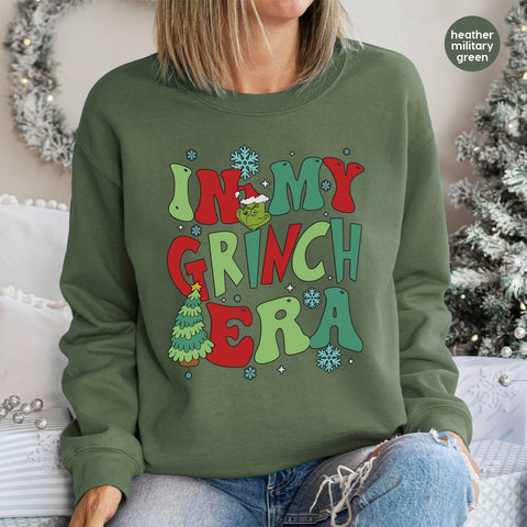 Funny Christmas Grinch DTF Transfer Ready to Press for Holiday T-Shirts Men Women Family Group
