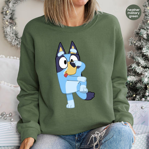 Cute Cartoon Dog Dance Iron-On DTF Transfer for Family Fun Apparel, Kids Party Ready to Press T-Shirt Decor