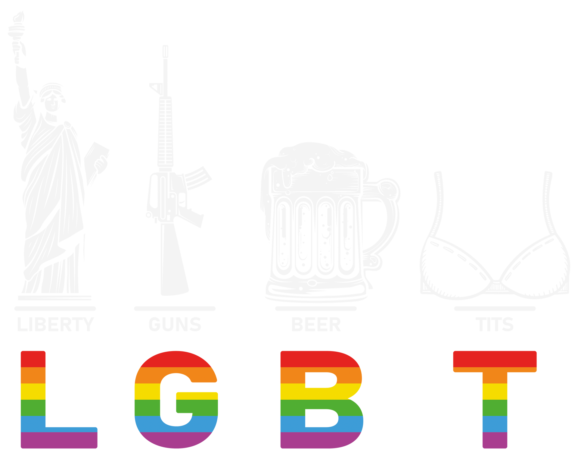 Liberty Guns Beer Tits Shirt, Funny Lgbt T-Shirt, Pride Month Shirt, LGBTQ Support Shirt, Lgbt Month Shirt, LGBT Pride Shirt, Kindness Shirt