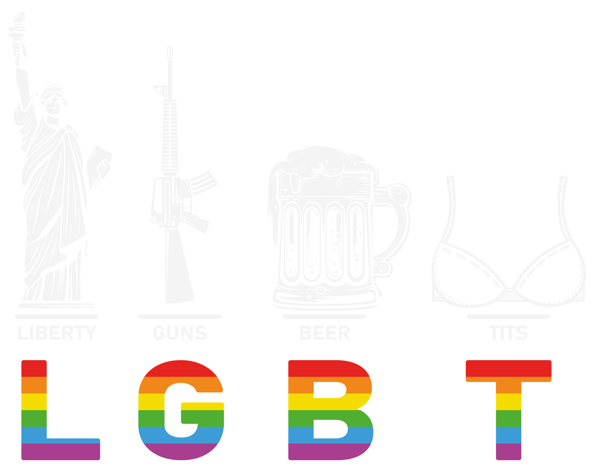 Liberty Guns Beer Tits Shirt, Funny Lgbt T-Shirt, Pride Month Shirt, LGBTQ Support Shirt, Lgbt Month Shirt, LGBT Pride Shirt, Kindness Shirt