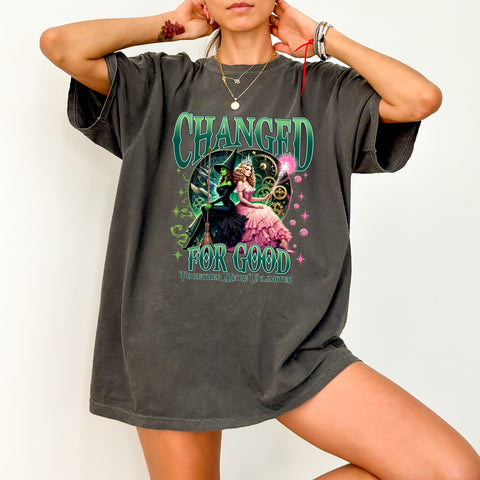 Steampunk Witch Transformation DTF Transfer for Shirts & Hoodies - Gothic Fantasy, Halloween Apparel Iron-On