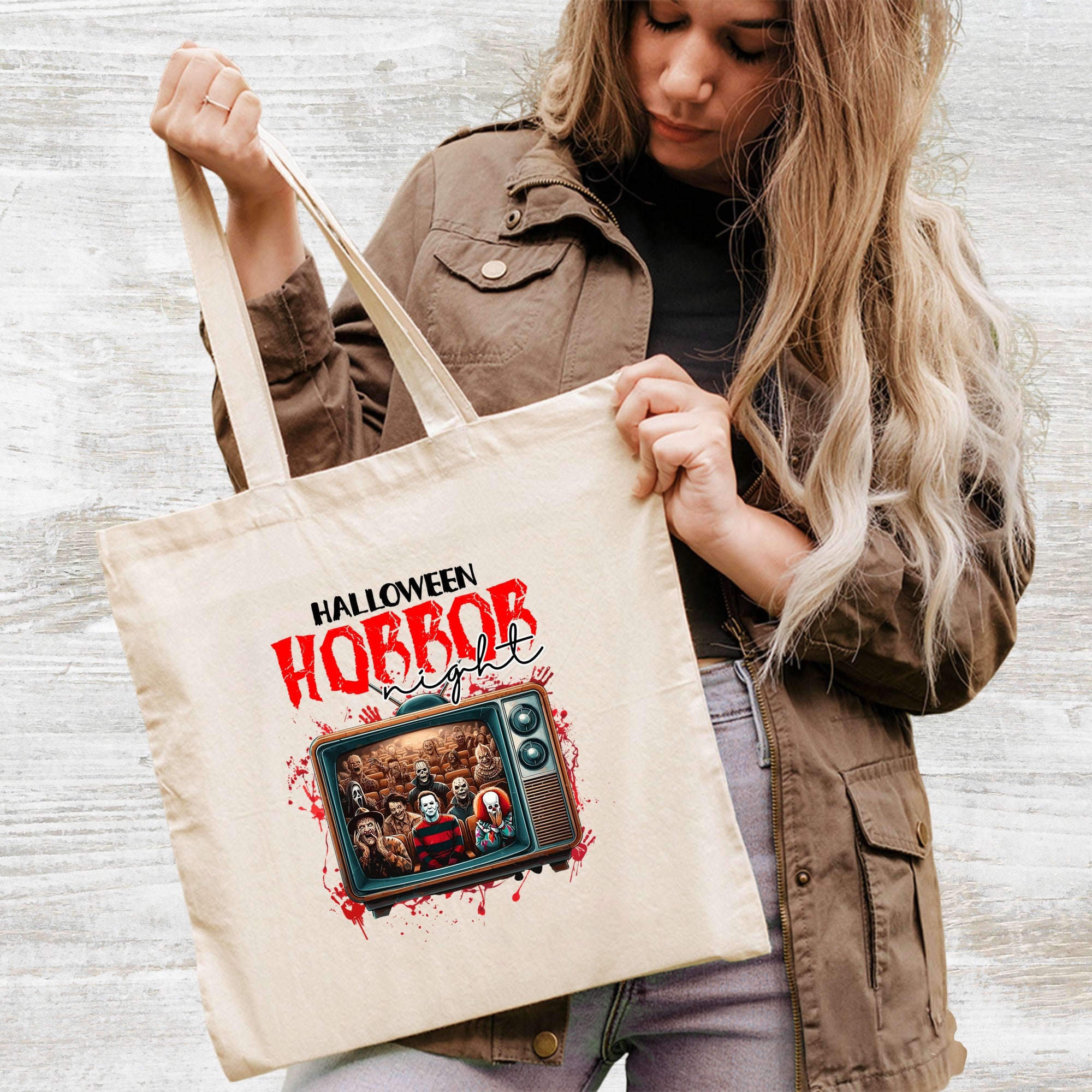 Horror Movie Marathon DTF Transfer for Halloween Shirts & Apparel - Retro Vintage Iron-On Classic Characters, Ready To Press