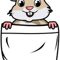 Hamster Pocket Bodysuit, Hamster Pocket Baby Bodysuit, Hamster Pocket Toddler Shirt, Cute Hamster Baby Bodysuit, Funny Hamster Bodysuit
