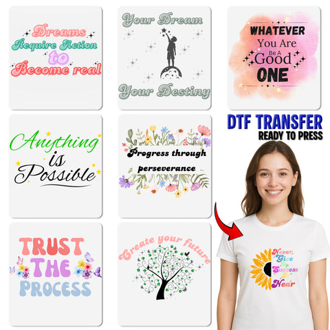 Cute Bee Motivational DTF Transfer for School Events, Team Building & Support Group Apparel - Perseverance Quote Ready To Press Design