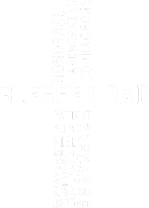 Blessed Dad Shirt, Christian Dad T-Shirt, Dad Church T-Shirt, Bible Quores, Fathers Day Gift, Religious Saying Tee For Men