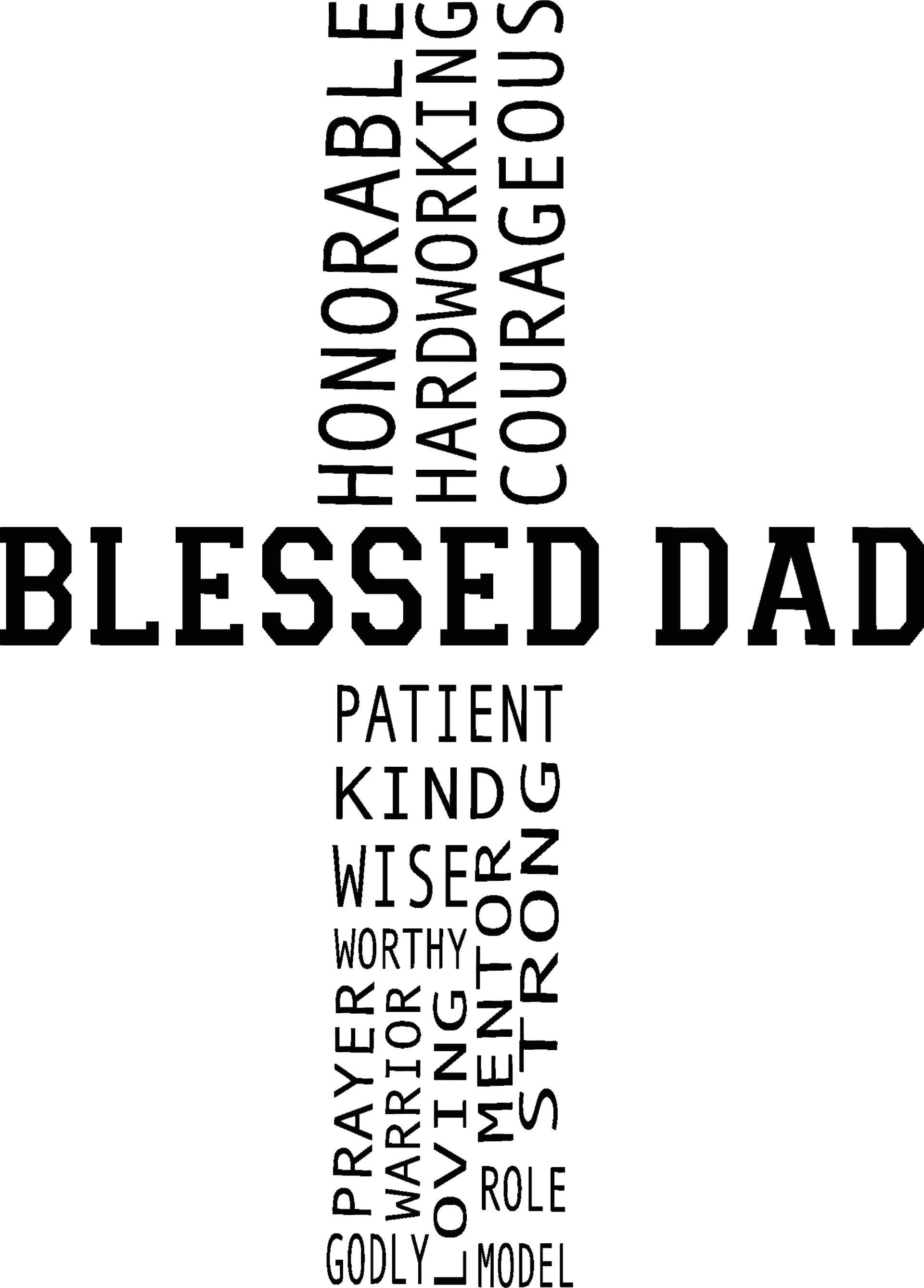 Blessed Dad Shirt, Christian Dad T-Shirt, Dad Church T-Shirt, Bible Quores, Fathers Day Gift, Religious Saying Tee For Men