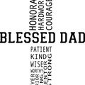 Blessed Dad Shirt, Christian Dad T-Shirt, Dad Church T-Shirt, Bible Quores, Fathers Day Gift, Religious Saying Tee For Men