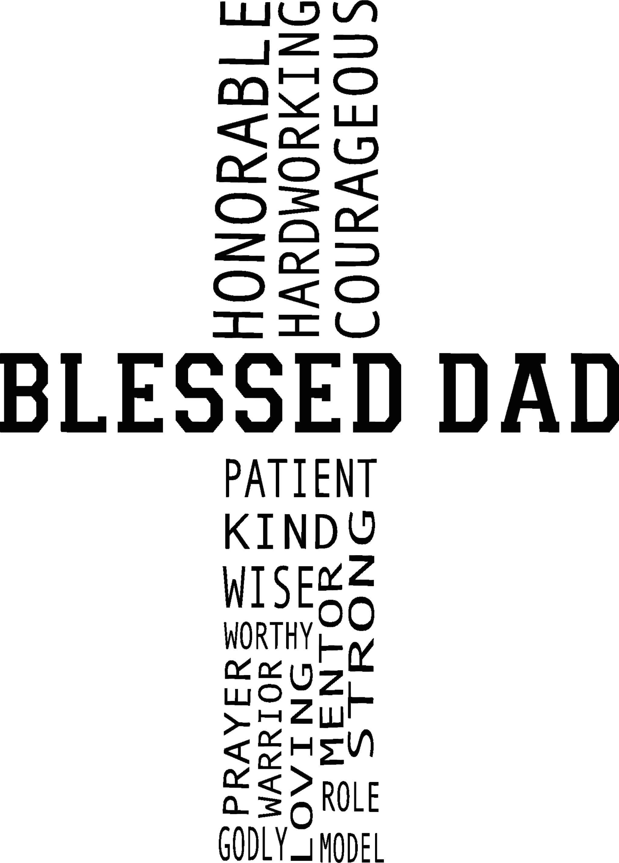 Blessed Dad Shirt, Christian Dad T-Shirt, Dad Church T-Shirt, Bible Quores, Fathers Day Gift, Religious Saying Tee For Men